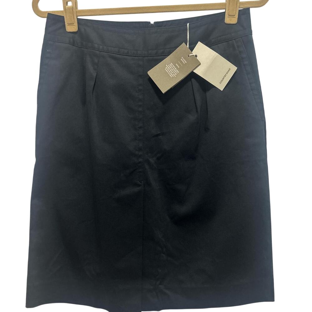 Countryroad Black Career Cotton Office Skirt NWT US 8